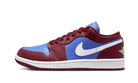 Air Jordan 1 Low Pomegranate Medium Blue, Pomegranate/Medium Blue-White (DC0774-604)