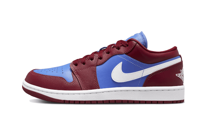 Air Jordan 1 Low Pomegranate Medium Blue, Pomegranate/Medium Blue-White (DC0774-604)