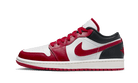 Air Jordan 1 Low Reverse Black Toe, White/Black/Sail/Gym Red (DC0774-160)