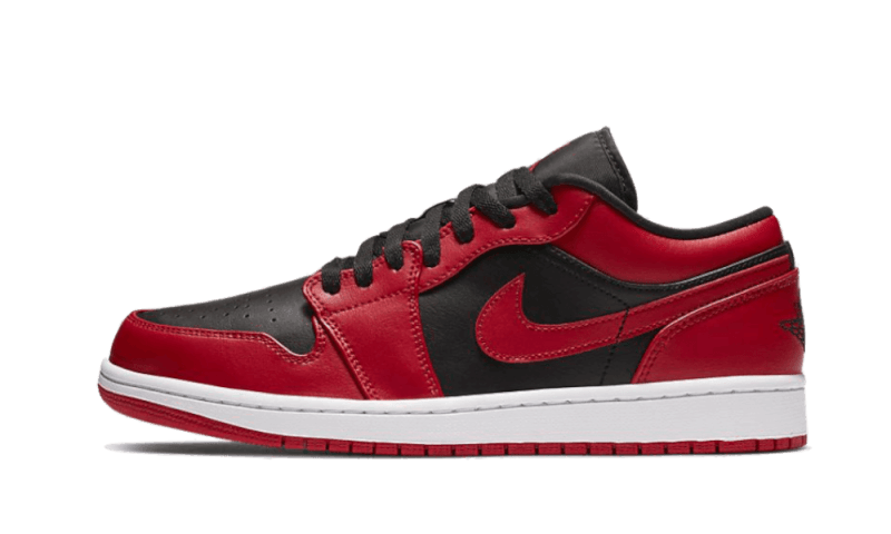 Air Jordan 1 Low Reverse Bred, Gym Red/Black-Gym Red-White (553558-606)