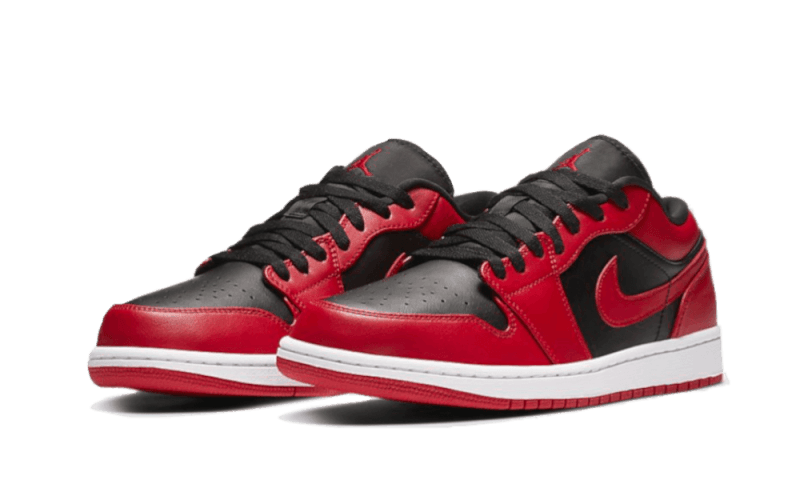 Air Jordan 1 Low Reverse Bred, Gym Red/Black-Gym Red-White (553558-606)