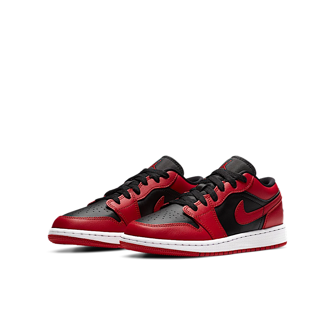 Air Jordan 1 Low Reverse Bred, Gym Red/Black-Gym Red-White (553560-606)