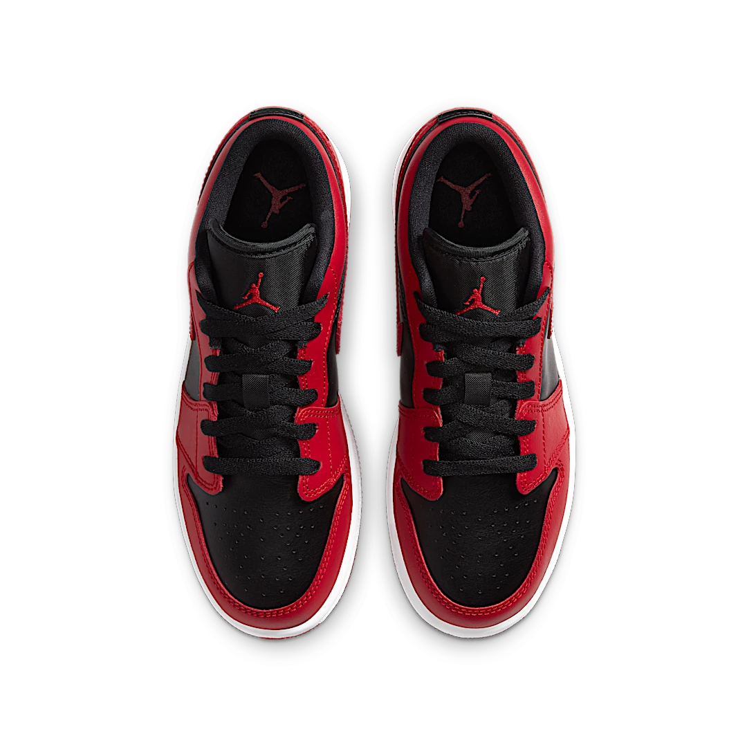 Air Jordan 1 Low Reverse Bred, Gym Red/Black-Gym Red-White (553560-606)