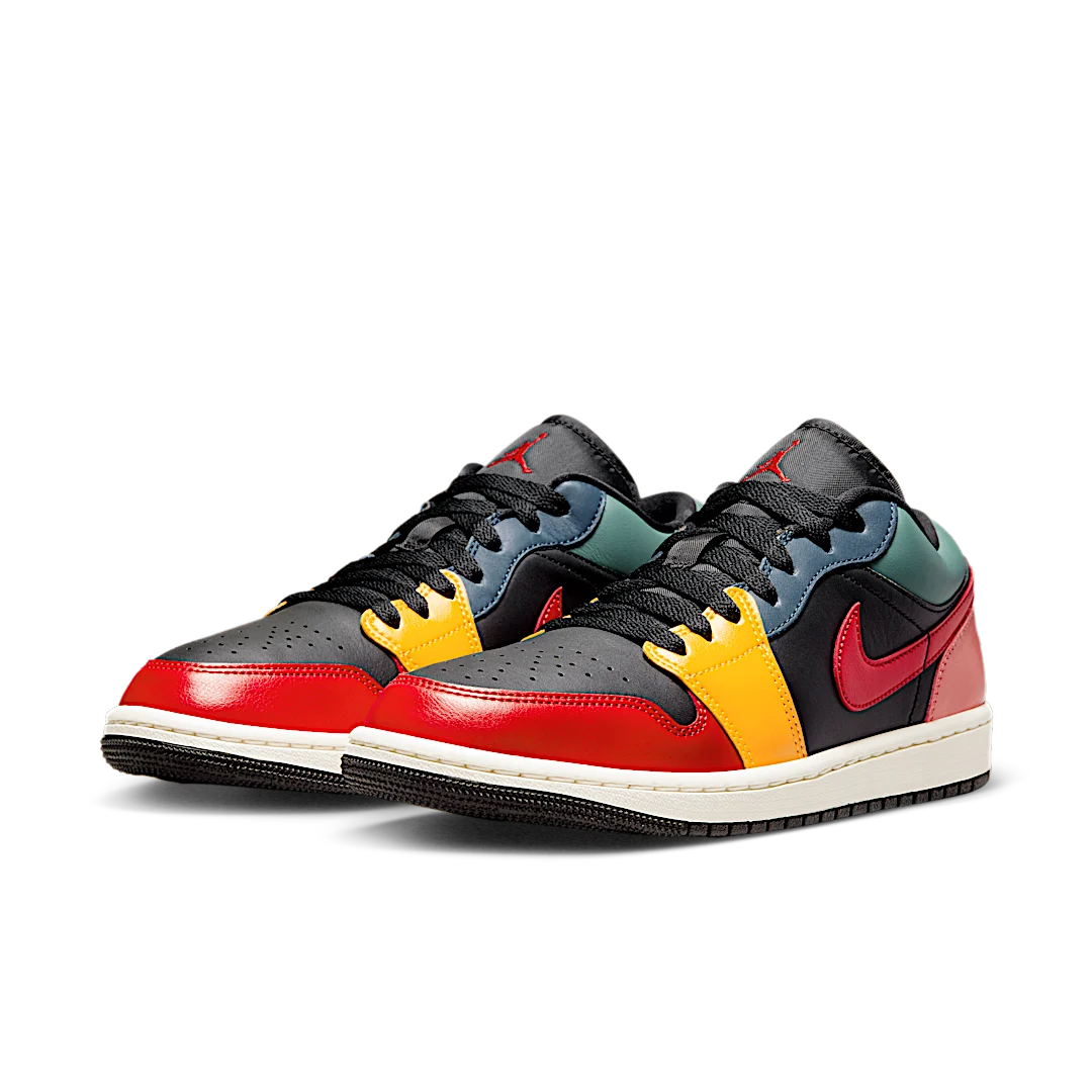 Air Jordan 1 Low SE Black Multi-Color, Black/Taxi/French Blue/Fire Red (DN3739-060)