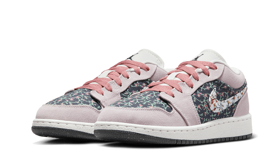 Air Jordan 1 Low SE Floral, Platinum Violet/Anthracite/Red Stardust/Sail (FJ3445-001)