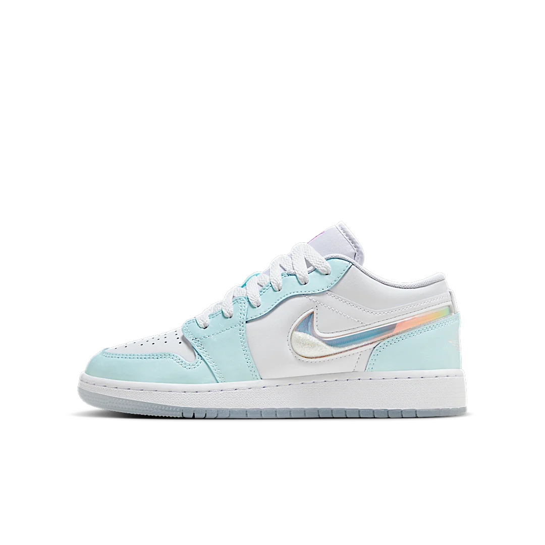 Air Jordan 1 Low SE Glacier Blue, Glacier Blue/Multi-Color/White/Glacier Blue/White/Super Violet (HJ3481-491)