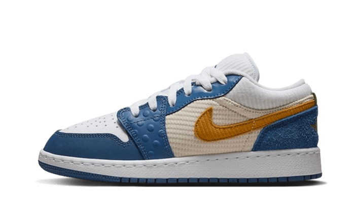 Air Jordan 1 Low SE Messy Room, French Blue/Chutney White/Gym Red (DR6960-400)