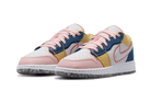 Air Jordan 1 Low SE Multi Canvas, White/French Blue/Topaz Gold/Coral Chalk (DV1323-100)