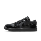 Air Jordan 1 Low SE Patent Elephant Black, Black/Black-White-Metallic Silver (HJ7743-010)