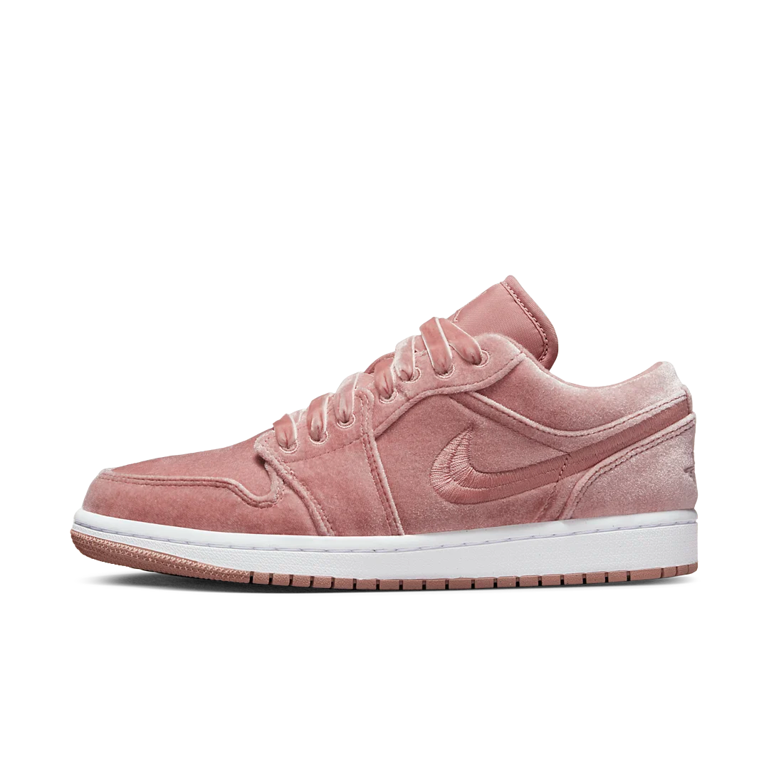 Air Jordan 1 Low SE Pink Velvet, Rust Pink/White/Rust Pink (DQ8396-600)