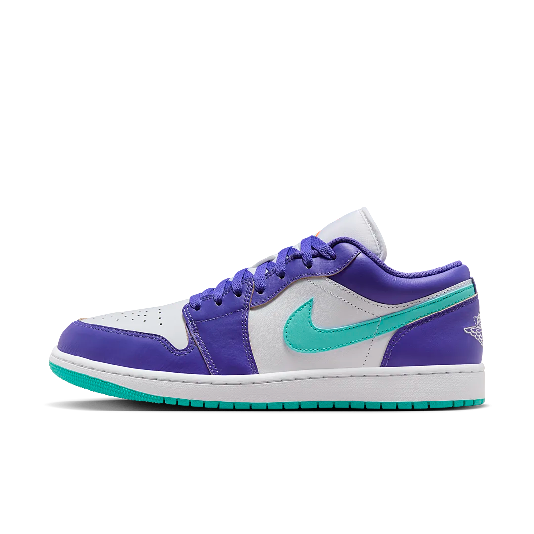 Air Jordan 1 Low SE Psychic Purple Hyper Jade, Psychic Purple/Hyper Jade/White/Cone (HJ9013-550)