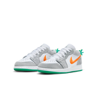 Air Jordan 1 Low SE Rabbit, Light Smoke Grey/Total Orange-White-Stadium Green (DZ6333-083)