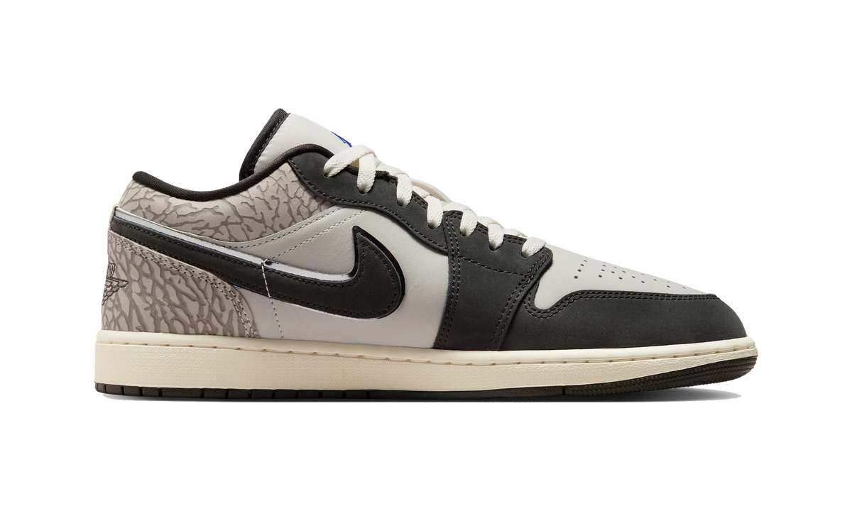 Air Jordan 1 Low SE Sail Deep Pewter Elephent Print