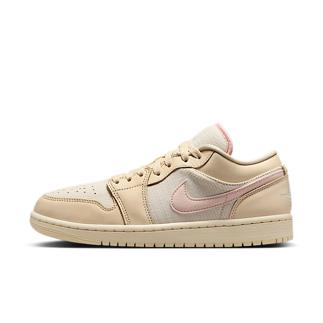 Air Jordan 1 Low SE Seersucker, Muslin/Sail/Coconut Milk/Legend Pink (FQ1925-100)