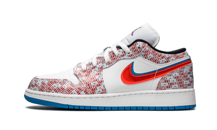 Air Jordan 1 Low SE Take Flight, White/Blue Hero-Bright Crimson-Black (DD1527-114)