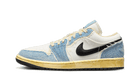 Air Jordan 1 Low SE WRMK Sashiko Denim, Ashen Slate/Black/Pale Ivory/Sesame (FN7670-493)