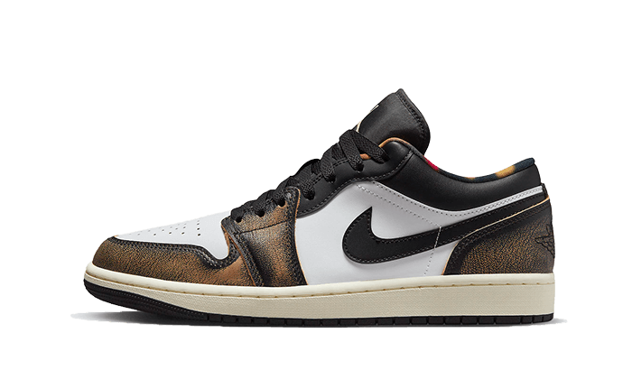 Air Jordan 1 Low SE Wear Away Yellow, Black/White Onyx/White/Sail (DQ8422-001)