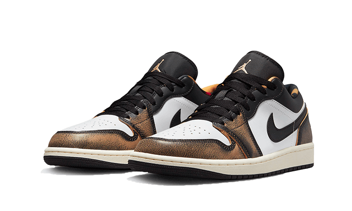 Air Jordan 1 Low SE Wear Away Yellow, Black/White Onyx/White/Sail (DQ8422-001)