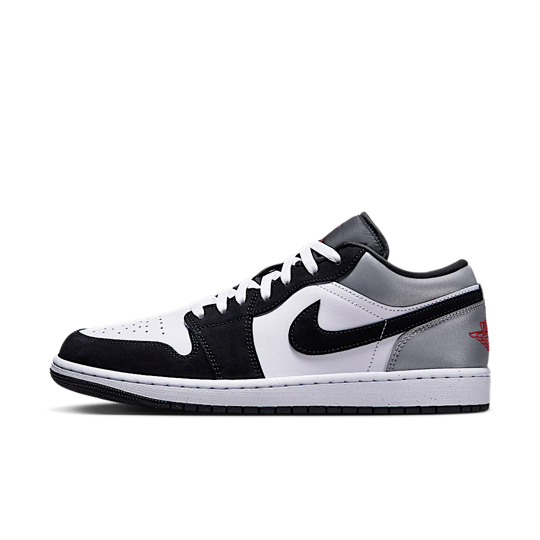 Air Jordan 1 Low SE White Fire Red Black Matte Silver, White/Fire Red/Black/Matte Silver (HF3148-106)