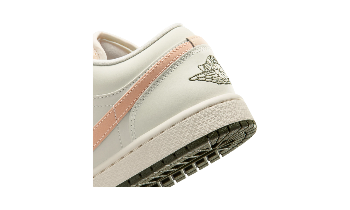 Air Jordan 1 Low Sail Crimson Tint Khaki