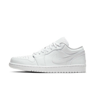 Air Jordan 1 Low Triple White Tumbled Leather, White/White/White (553558-130)