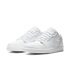 Air Jordan 1 Low Triple White Tumbled Leather, White/White/White (553558-130)