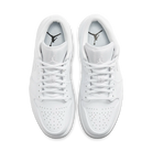 Air Jordan 1 Low Triple White Tumbled Leather, White/White/White (553558-130)