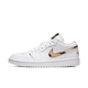 Air Jordan 1 Low White Metallic Gold