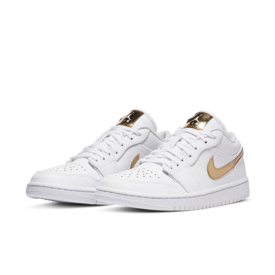 Air Jordan 1 Low White Metallic Gold, White/Metallic Gold-White (CZ4776-100)