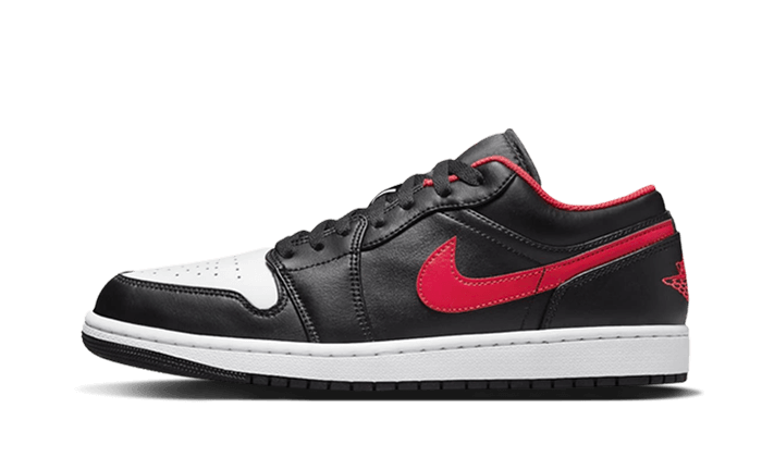 Air Jordan 1 Low White Toe, Black/Fire Red/White (553558-063 / 553560-063)