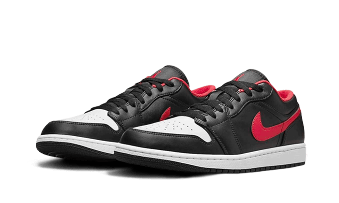 Air Jordan 1 Low White Toe, Black/Fire Red/White (553558-063 / 553560-063)