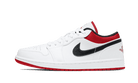 Air Jordan 1 Low White University Red Black, White/University Red-Black (553558-118)