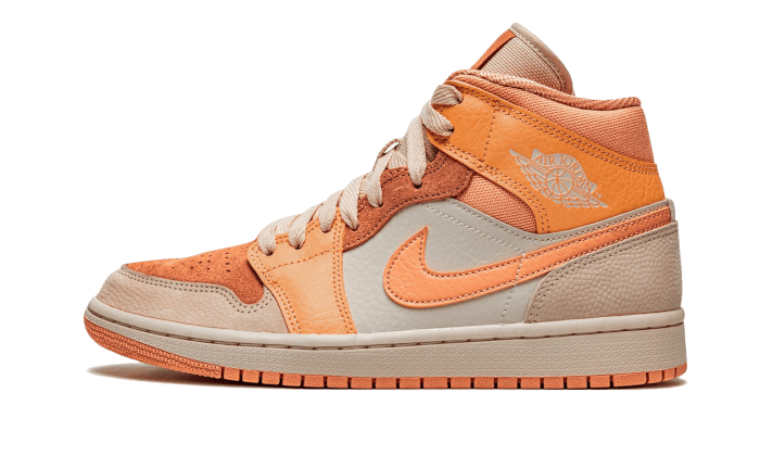 Air Jordan 1 Mid Apricot Orange, Atomic Orange/Apricot Agate-Terra Blush (DH4270-800)