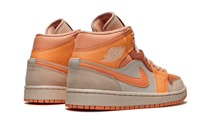 Air Jordan 1 Mid Apricot Orange, Atomic Orange/Apricot Agate-Terra Blush (DH4270-800)