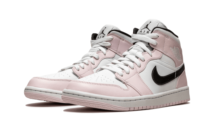 Air Jordan 1 Mid Barely Rose, Light Violet/Black-White (BQ6472-500)