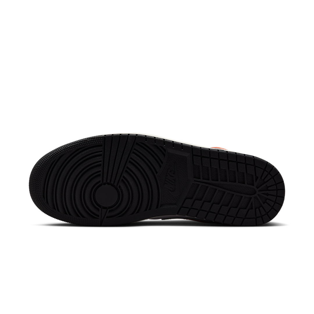 Air Jordan 1 Mid Black Toe Starfish, Starfish/White/Sail/Black (DQ8426-801)