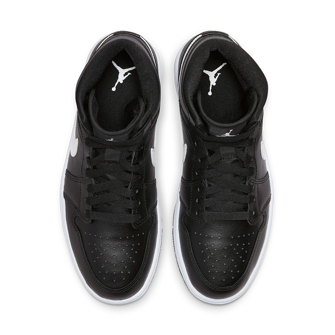 Air Jordan 1 Mid Black White, Black/Black/White (DV0991-001)