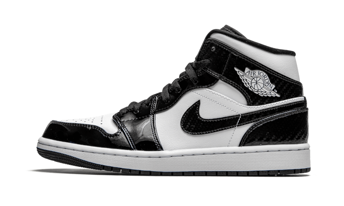 Air Jordan 1 Mid Carbon Fiber All-Star (2021), Black/White-Black (DD1649-001)