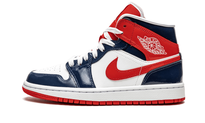 Air Jordan 1 Mid Champ Colors, Midnight Navy/University Red (DJ5984-400)