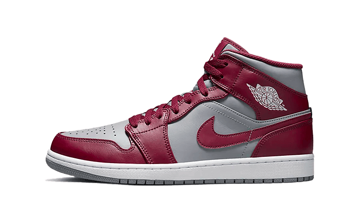 Air Jordan 1 Mid Cherrywood Red, Cherrywood Red/White-Cement Grey (DQ8426-615 / DQ8423-615)