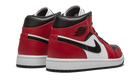 Air Jordan 1 Mid Chicago Toe, Black/Gym Red-White (554724-069)