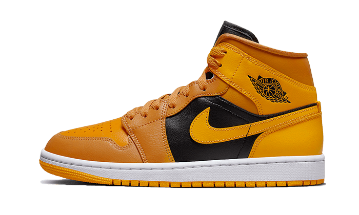 Air Jordan 1 Mid Chutney Taxi, Chutney/Black/White/Taxi (BQ6472-700)