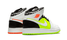 Air Jordan 1 Mid Composition Notebook, Orange/Volt-Black-White (554725-870)