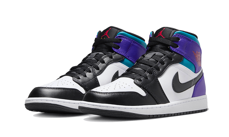 Air Jordan 1 Mid Court Purple Tropical Twist, White/Court Purple-Tropical Twist-Black (DQ8426-154)