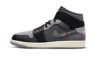 Air Jordan 1 Mid Craft Inside Out Black, Black/Grey-Orange (DM9652-001)