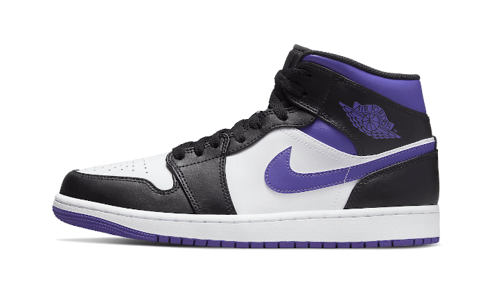 Air Jordan 1 Mid Dark Iris, Black/Dark Iris-White (554724-095)