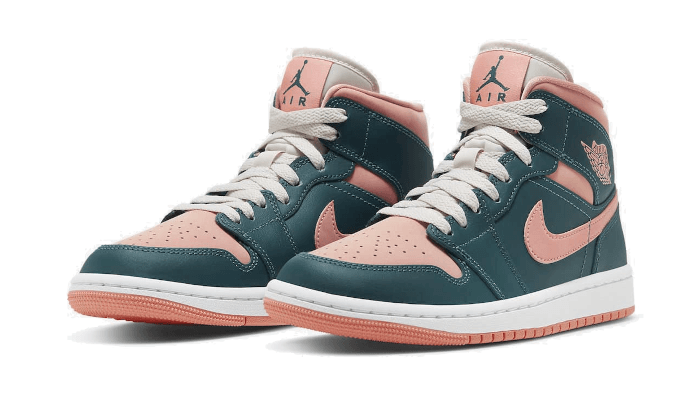 Air Jordan 1 Mid Dark Teal Green, Dark Teal Green/Dark Teal Green (BQ6472-308)