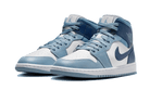 Air Jordan 1 Mid Diffused Blue, Sail/Diffused Blue-Blue Grey (BQ6472-140)