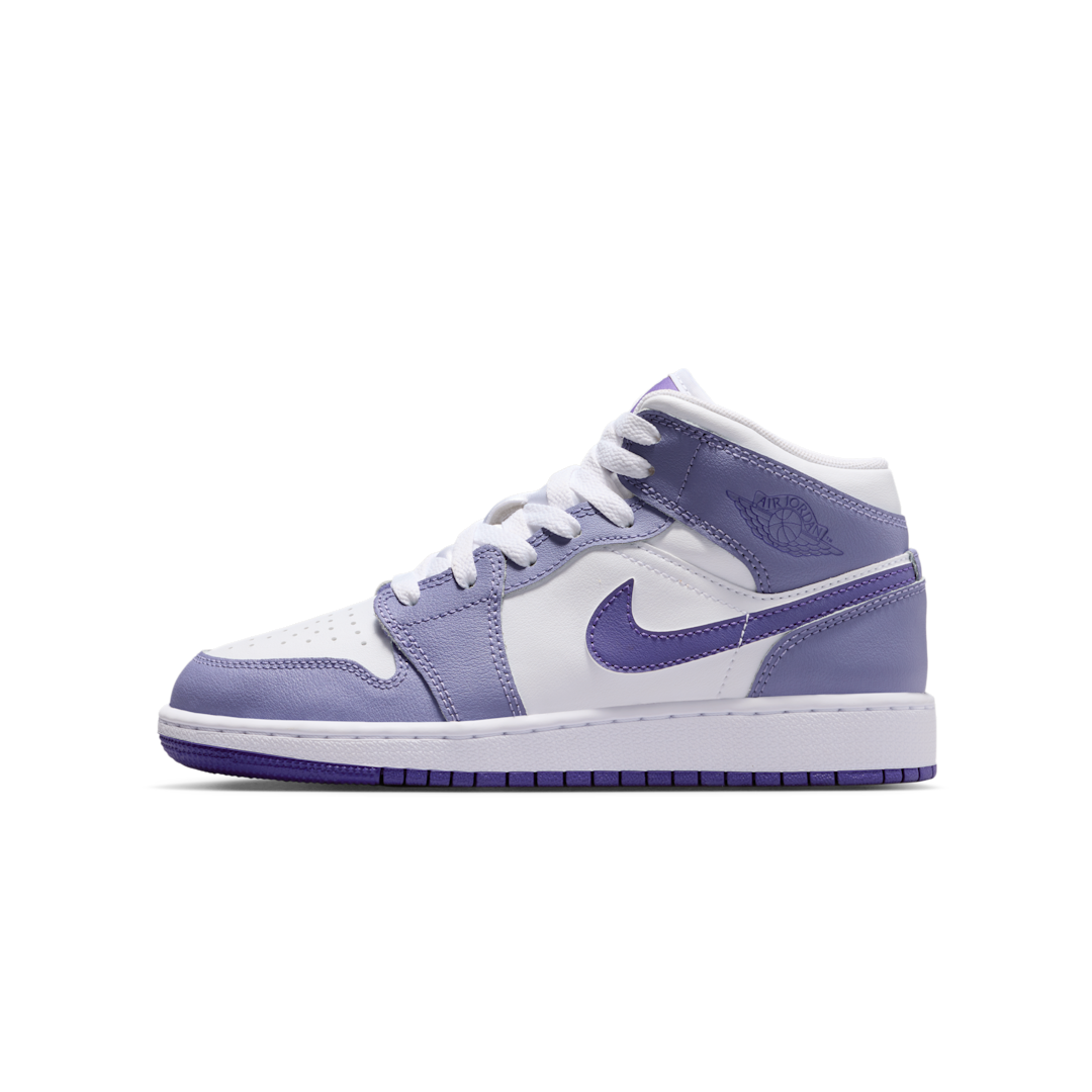Air Jordan 1 Mid Dusty Amethyst White Court Purple, Dusty Amethyst/White/Court Purple (DQ8423-500)