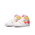 Air Jordan 1 Mid Edge Glow, White/Hyper Crimson/Pink Blast (CV4611-100)